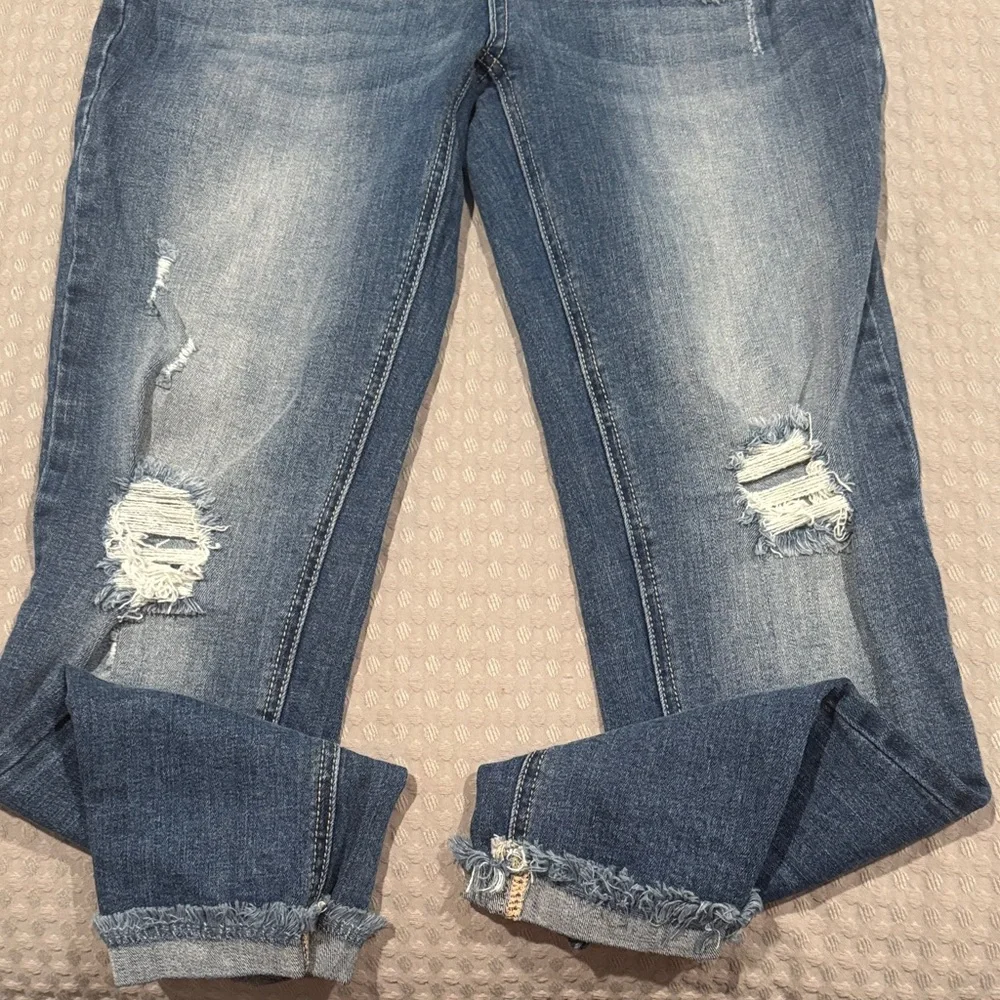 Tricot Distressed Skinny Jeans